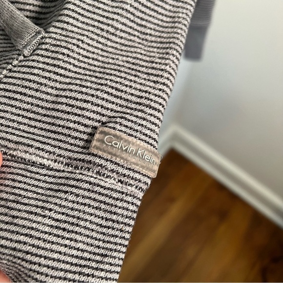 Calvin Klein Performance Zip Hoodie Gray Terry Cloth - Picture 5 of 11